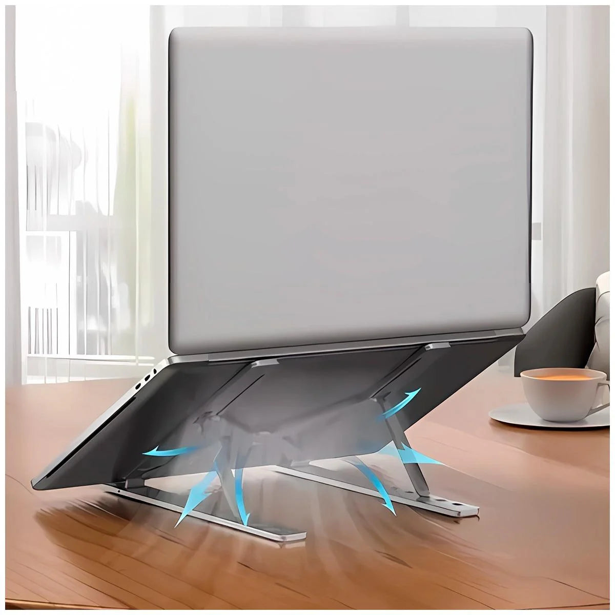 SOPORTE DE LAPTOP TABLET PLEGABLE REGULABLE DE METAL