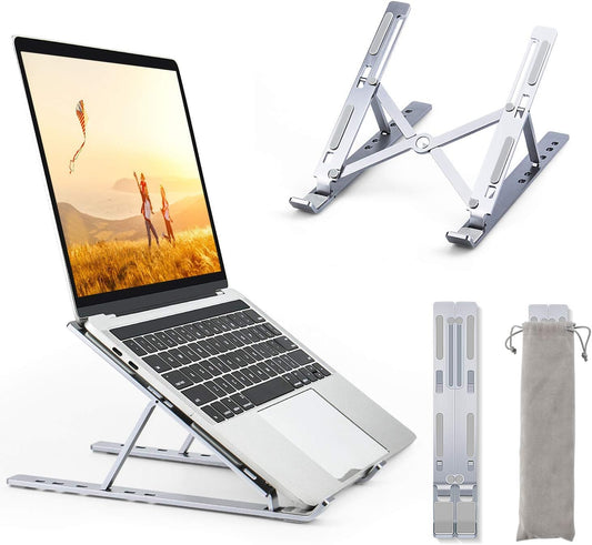 SOPORTE DE LAPTOP TABLET PLEGABLE REGULABLE DE METAL